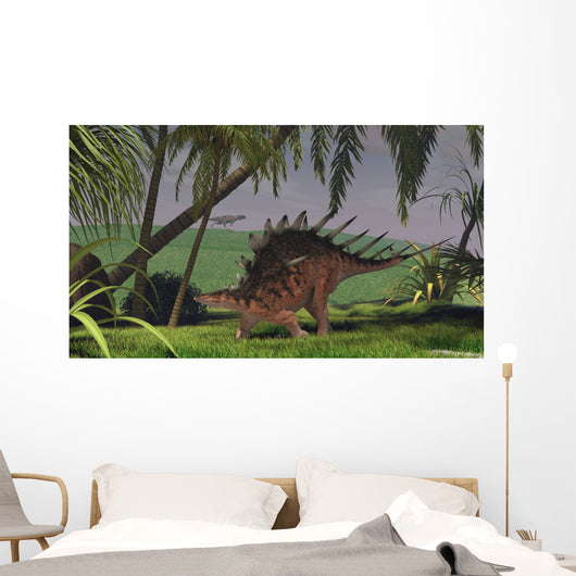 Kentrosaurus Walking through Field Wall Decal Design 1