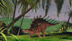 Kentrosaurus Walking through Field Wall Decal Design 1