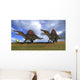 Two Spinosaurus Dinosaurs Hunting Wall Decal Design 2