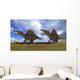 Two Spinosaurus Dinosaurs Hunting Wall Decal Design 2