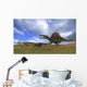 Spinosaurus Chasing Two Gigantoraptors Wall Decal