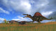Spinosaurus Chasing Two Gigantoraptors Wall Decal