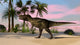 Tyrannosaurus Rex Hunting Tropical Wall Decal Design 3