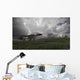 Utahraptor Running across Open Wall Decal Design 2
