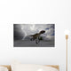 Utahraptor Running across Desert Wall Decal Design 2