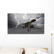 Utahraptor Running across Desert Wall Decal Design 2