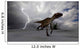 Utahraptor Running across Desert Wall Decal Design 2