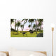 Two Gigantoraptors Running across Wall Decal Design 2