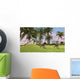 Dilophosaurus Chasing Two Gigantoraptors Wall Decal
