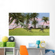 Dilophosaurus Chasing Two Gigantoraptors Wall Decal