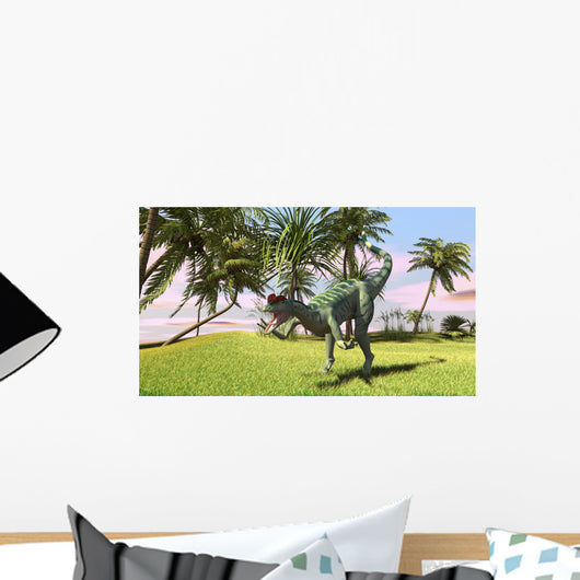 Dilophosaurus Hunting Field for Wall Decal Design 3