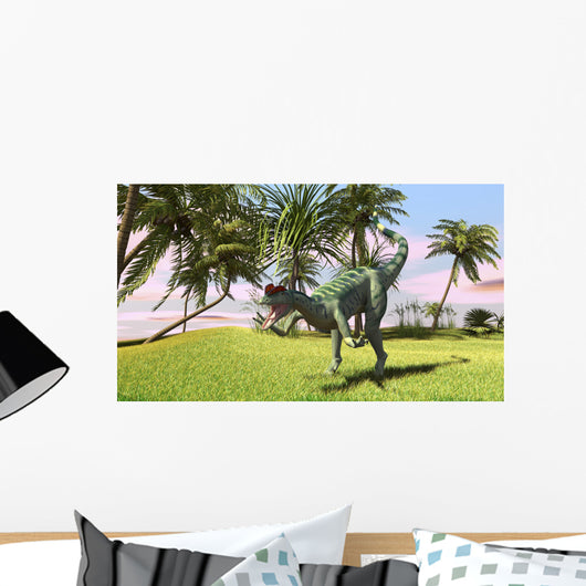 Dilophosaurus Hunting Field for Wall Decal Design 3