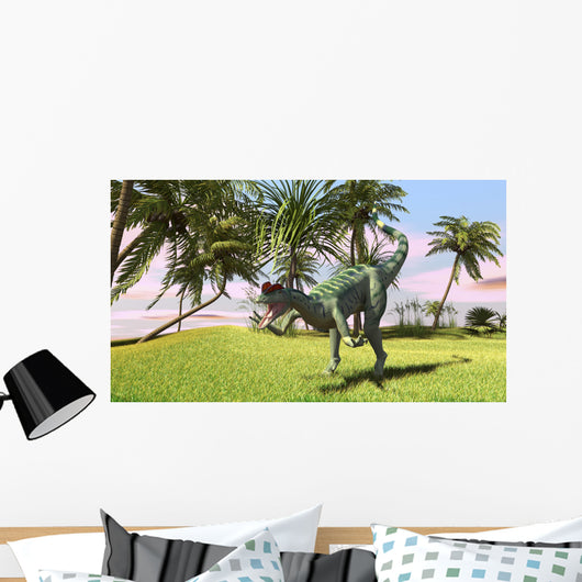 Dilophosaurus Hunting Field for Wall Decal Design 3