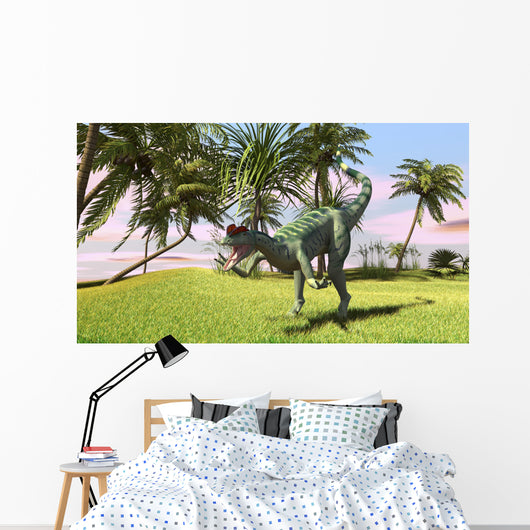 Dilophosaurus Hunting Field for Wall Decal Design 3