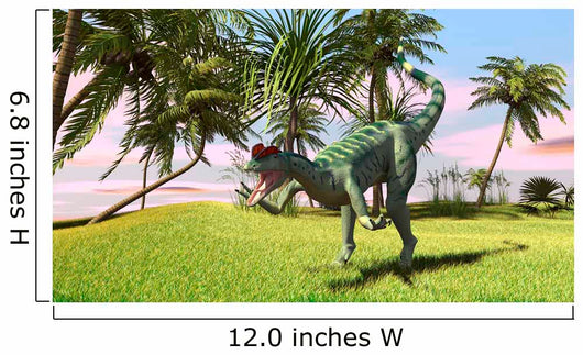 Dilophosaurus Hunting Field for Wall Decal Design 3