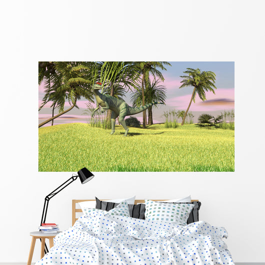 Dilophosaurus Hunting Field for Wall Decal Design 2
