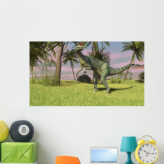Dilophosaurus Hunting Field for Wall Decal Design 1