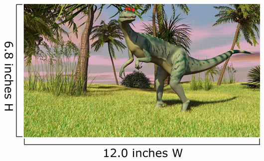 Dilophosaurus Hunting Field for Wall Decal Design 1