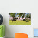 Triceratops Roaming Tropical Environment Wall Decal Design 4