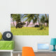 Triceratops Roaming Tropical Environment Wall Decal Design 4