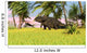 Triceratops Roaming Tropical Environment Wall Decal Design 3