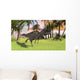 Ceratosaurus Running across Field Wall Decal Design 1
