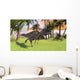 Ceratosaurus Running across Field Wall Decal Design 1