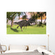 Ceratosaurus Running across Field Wall Decal Design 1