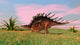 Kentrosaurus Walking across Prehistoric Wall Decal Design 7
