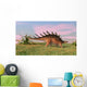 Kentrosaurus Walking across Prehistoric Wall Decal Design 6
