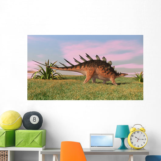 Kentrosaurus Walking across Prehistoric Wall Decal Design 6