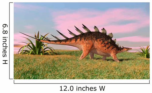 Kentrosaurus Walking across Prehistoric Wall Decal Design 6