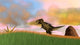 Tyrannosaurus Rex Prehistoric Grasslands Wall Decal