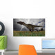 Utahraptor Running across Open Wall Decal Design 1