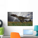 Utahraptor Running across Open Wall Decal Design 1