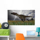 Utahraptor Running across Open Wall Decal Design 1