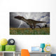 Utahraptor Running across Open Wall Decal Design 1