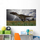 Utahraptor Running across Open Wall Decal Design 1