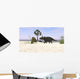 Triceratops Walking along Prehistoric Wall Decal Design 2
