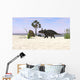 Triceratops Walking along Prehistoric Wall Decal Design 2
