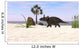 Triceratops Walking along Prehistoric Wall Decal Design 2