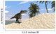 Monolophosaurus Running along Shore Wall Decal