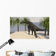 Large Brachiosaurus Grazing Trees Wall Decal Design 1