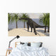 Large Brachiosaurus Grazing Trees Wall Decal Design 1