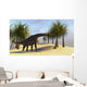 Large Brachiosaurus Grazing Wall Decal Design 3
