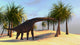Large Brachiosaurus Grazing Wall Decal Design 3