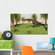Large Brachiosaurus Grazing Grassy Wall Decal