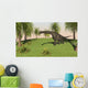 Large Brachiosaurus Grazing Grassy Wall Decal