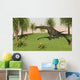 Large Brachiosaurus Grazing Grassy Wall Decal