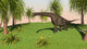Large Brachiosaurus Grazing Grassy Wall Decal